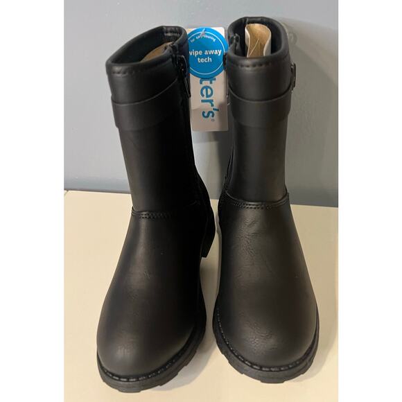 NWT Carter's Boots - Black Toddler Girl's Size 9 - Picture 2 of 8